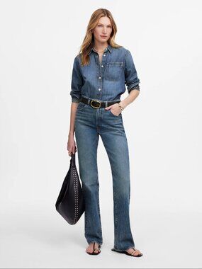 NWOT Madewell 26 Relaxed Bootcut Jeans in Concho Wash + Comfort Stretch